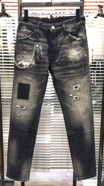 items mens jeans fashion designers design new elastic ripped jeans motorcycle biker hip hop paint jeans trousers size 28-38, Blue
items mens jeans fashion designers design new elastic ripped jeans motorcycle biker hip hop paint jeans trousers size 28-38, Blue
