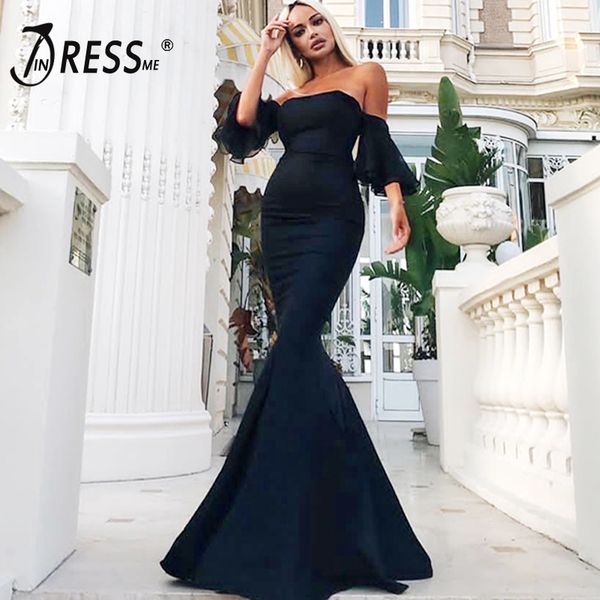 indressme off the shoulder sash neck mesh half sleeve women party dress floor length mermaid bandage dress vestidos 2018, Black;gray
indressme off the shoulder sash neck mesh half sleeve women party dress floor length mermaid bandage dress vestidos 2018, Black;gray