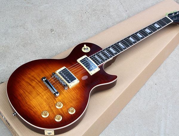 бесплатная доставка brown тело электрическая гитара с ebony накладка, flame maple шпон, могут быть настроены
бесплатная доставка brown тело электрическая гитара с ebony накладка, flame maple шпон, могут быть настроены