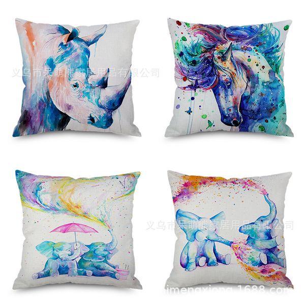watercolor animal flax embrace pillow case automobile sofa back cushion cushion bedside backrest pillow
watercolor animal flax embrace pillow case automobile sofa back cushion cushion bedside backrest pillow