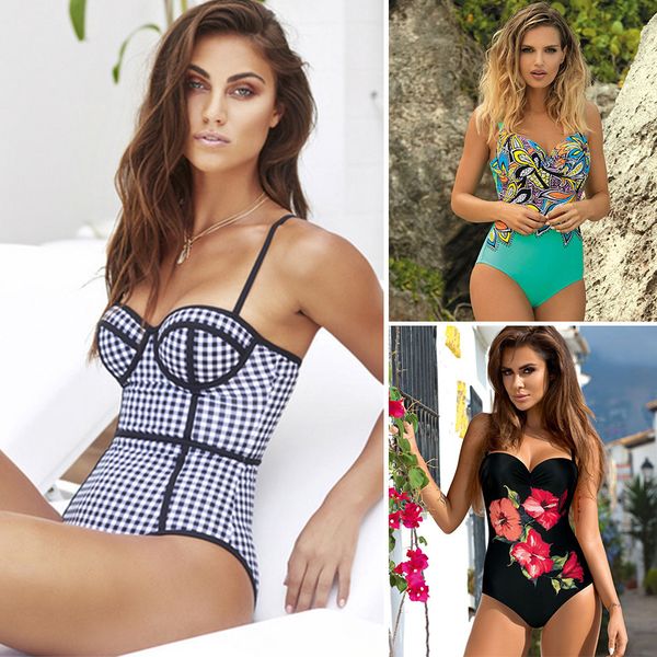 push up women swimsuit plaid one piece swimwear vintage bodysuit retro monokini 2018 new bathing suit maillot de bain beach wear y19072301, White;black
push up women swimsuit plaid one piece swimwear vintage bodysuit retro monokini 2018 new bathing suit maillot de bain beach wear y19072301, White;black