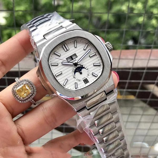 watch pp mechanical automatic watch for men 5726 sports steel wristwatch mens fashion nautilus brand watches 693, Slivery;brown
watch pp mechanical automatic watch for men 5726 sports steel wristwatch mens fashion nautilus brand watches 693, Slivery;brown