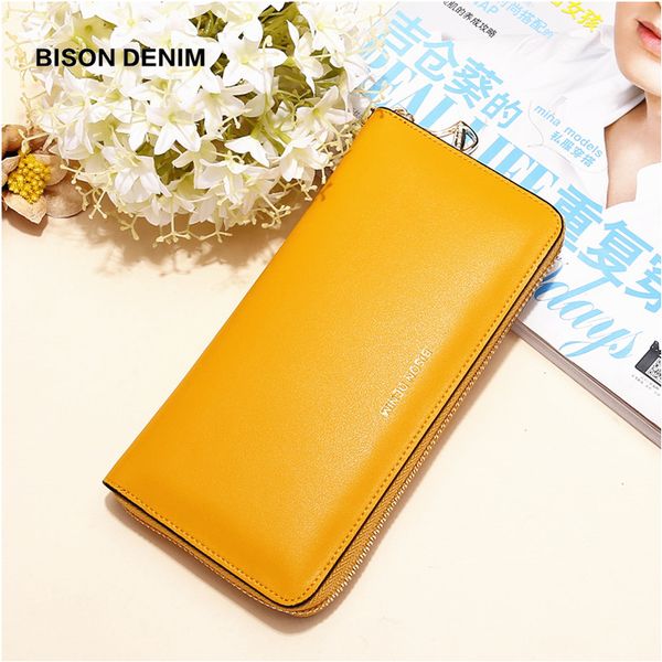 bison denim women's purse genuine leather long wallet for women zipper closed women's clutch with card holder n3262, Red;black
bison denim women's purse genuine leather long wallet for women zipper closed women's clutch with card holder n3262, Red;black