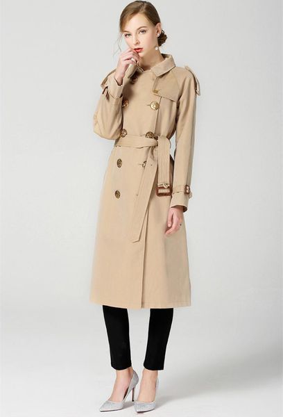 england style trench coat women's double breasted windbreaker coat fashion lady elegant belt d519, Tan;black
england style trench coat women's double breasted windbreaker coat fashion lady elegant belt d519, Tan;black
