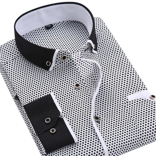 yfashion male casual shirt mens fashion slim fit business shirts thin long sleeve shirts men elegant mens shirts, White;black
yfashion male casual shirt mens fashion slim fit business shirts thin long sleeve shirts men elegant mens shirts, White;black