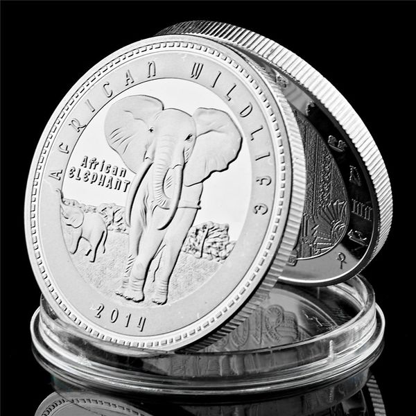 Commemorative Coin 40mm Africa Wildlife Animal 2014 Elephant Zambia 1oz Silver Plated Souvenir Coin W/Pccb Box
Commemorative Coin 40mm Africa Wildlife Animal 2014 Elephant Zambia 1oz Silver Plated Souvenir Coin W/Pccb Box
