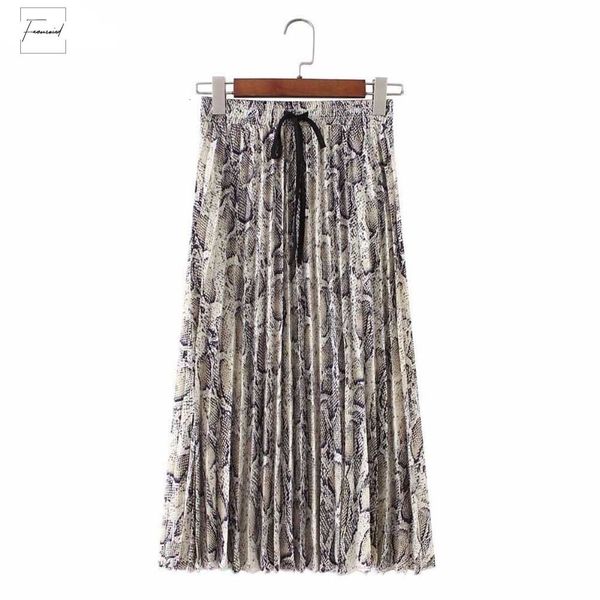 print skirts women stylish snake pleated skirt faldas mujer tie elastic waist ladies casual mid calf ba108, Black
print skirts women stylish snake pleated skirt faldas mujer tie elastic waist ladies casual mid calf ba108, Black