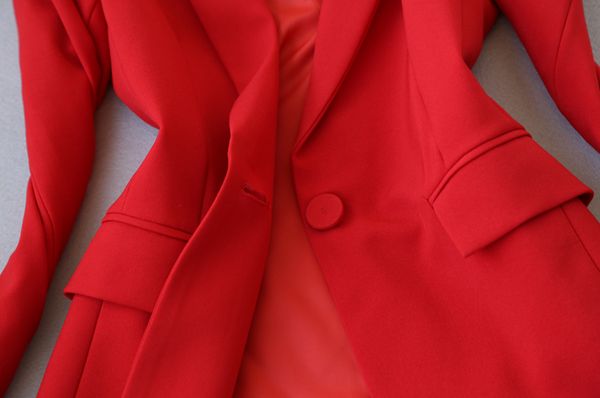 women's trousers set two-piece 2019 new autumn korean slim ladies red jacket small suit casual office pants suit, White;black
women's trousers set two-piece 2019 new autumn korean slim ladies red jacket small suit casual office pants suit, White;black