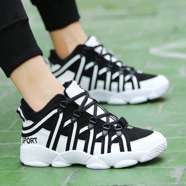 new men's shoes autumn and winter men's plus velvet sneakers breathable lightweight tie lovers shoes leather casual cotton, Black
new men's shoes autumn and winter men's plus velvet sneakers breathable lightweight tie lovers shoes leather casual cotton, Black