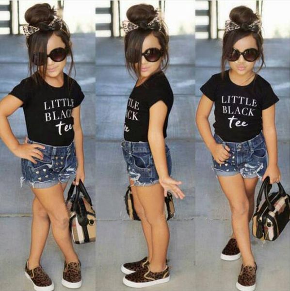 girl clothing sets summer clothing suits for girl t-shirt +denim shorts clothes jeans suit kids clothes set, White
girl clothing sets summer clothing suits for girl t-shirt +denim shorts clothes jeans suit kids clothes set, White