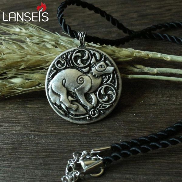 lanseis10pc ch-821-c celt symbol animal pendant necklace double sided pendant, Silver
lanseis10pc ch-821-c celt symbol animal pendant necklace double sided pendant, Silver