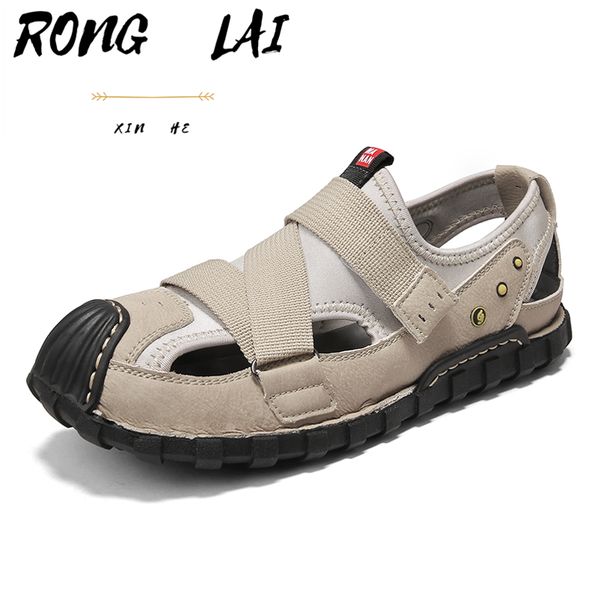 summer outdoor leather men's casual sandals breathable soft bottom shoes sports beach shoes outdoor slippers 38-48
summer outdoor leather men's casual sandals breathable soft bottom shoes sports beach shoes outdoor slippers 38-48