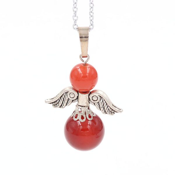 wholesale 10 pcs silver plated angel wing layer round bead pendant red agate necklace classic style jewelry
wholesale 10 pcs silver plated angel wing layer round bead pendant red agate necklace classic style jewelry