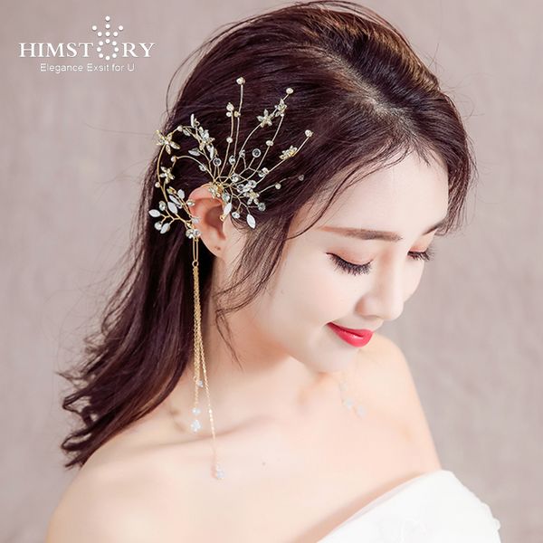 himstory bridal уха ювелирные изделия аксессуары ручной работы свадебные fringe кисточкой серьги манжеты elegance волос свадебные аксессуары, Golden;white
himstory bridal уха ювелирные изделия аксессуары ручной работы свадебные fringe кисточкой серьги манжеты elegance волос свадебные аксессуары, Golden;white