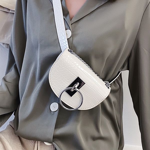 stone pattern mini saddle bag 2020 fashion new pu leather women's designer handbag chain shoulder messenger bag
stone pattern mini saddle bag 2020 fashion new pu leather women's designer handbag chain shoulder messenger bag