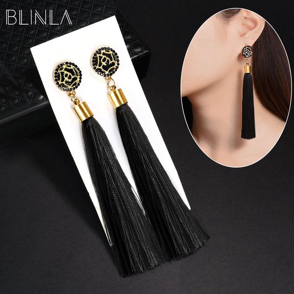 blinla fashion bohemian tassel crystal long earrings black red silk fabric drop dangle tassel earrings for women 2019 jewelry, Silver
blinla fashion bohemian tassel crystal long earrings black red silk fabric drop dangle tassel earrings for women 2019 jewelry, Silver