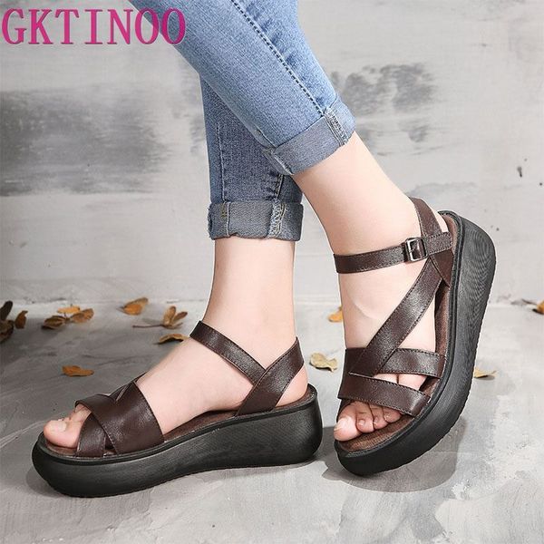 gktinoo 2020 women's sandals genuine leather open toes cut out wedges handmade vintage summer ladies shoes platform sandals, Black
gktinoo 2020 women's sandals genuine leather open toes cut out wedges handmade vintage summer ladies shoes platform sandals, Black