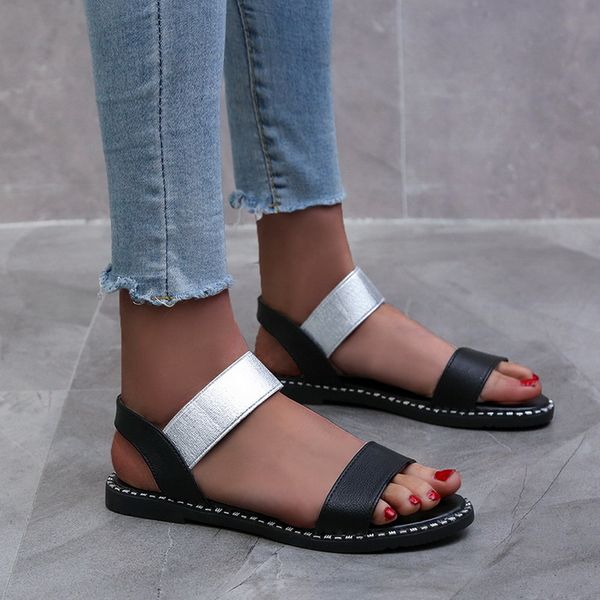 cysincos flat beach sandals women roman sandals pu leather summer new ladies sandal casual summer shoes woman, Black
cysincos flat beach sandals women roman sandals pu leather summer new ladies sandal casual summer shoes woman, Black