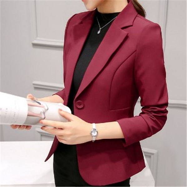 new slim blazer women long sleeve solid 2019 spring autumn office casual single button women suit jacket plus size xxl ds50386, White;black
new slim blazer women long sleeve solid 2019 spring autumn office casual single button women suit jacket plus size xxl ds50386, White;black