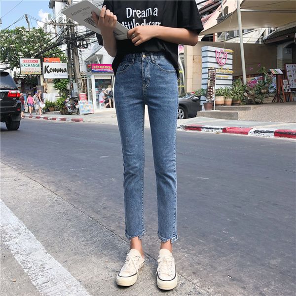 2 colors s-xl 2019 high waist jeans woman high elastic stretch jeans female washed denim skinny pencil pants womens (z8565, Blue
2 colors s-xl 2019 high waist jeans woman high elastic stretch jeans female washed denim skinny pencil pants womens (z8565, Blue