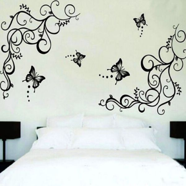 90*120cm tv wall beautiful decoration large calssic fashion wall sticker home decor 3d black butterfly flowe
90*120cm tv wall beautiful decoration large calssic fashion wall sticker home decor 3d black butterfly flowe