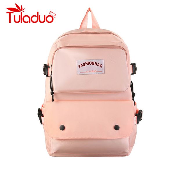 nylon backpack for school teenage girls bags multi-pocket women travel backpack mochila mujer femal shoulder bag solid color bag
nylon backpack for school teenage girls bags multi-pocket women travel backpack mochila mujer femal shoulder bag solid color bag