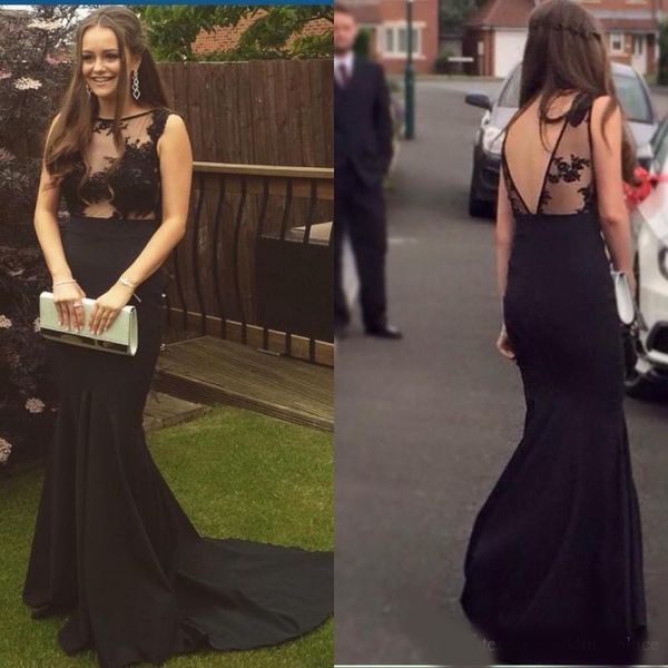 2020 new style charming mermaid prom dresses black scoop neck lace sleeveless backless formal party evening dresses evening gowns
2020 new style charming mermaid prom dresses black scoop neck lace sleeveless backless formal party evening dresses evening gowns
