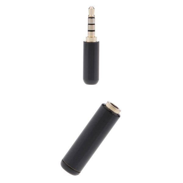 2x 3.5mm 1/8 '' socket and plug aux mic audio cable plug black
2x 3.5mm 1/8 '' socket and plug aux mic audio cable plug black