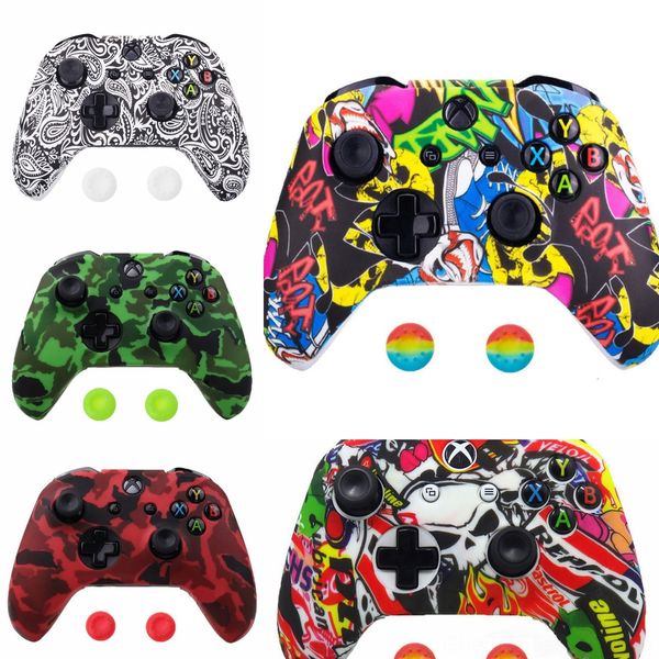 mhciy new 18 colors for xbox one controller silicone skin case + analog thumb stick grip cap for x one box s x 1 joystick
mhciy new 18 colors for xbox one controller silicone skin case + analog thumb stick grip cap for x one box s x 1 joystick