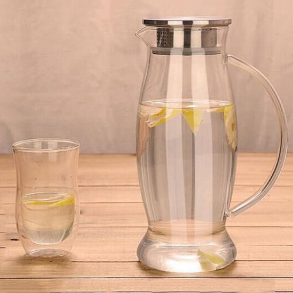 1.8l high temperature resistant jug large capacity juice pot transparent thick stainless steel filter household cold water bot
1.8l high temperature resistant jug large capacity juice pot transparent thick stainless steel filter household cold water bot