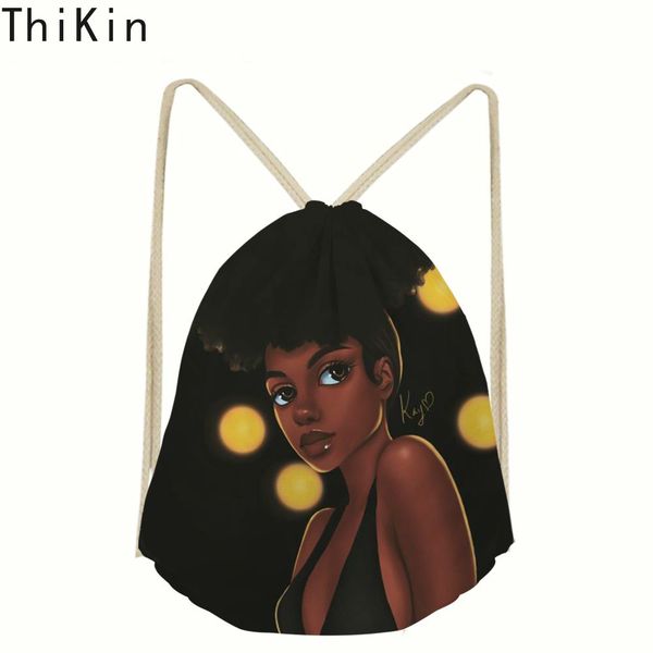 thikin painting african art girl princess printing mother outing diaper bag drawstring bag fashion travel women backpack
thikin painting african art girl princess printing mother outing diaper bag drawstring bag fashion travel women backpack