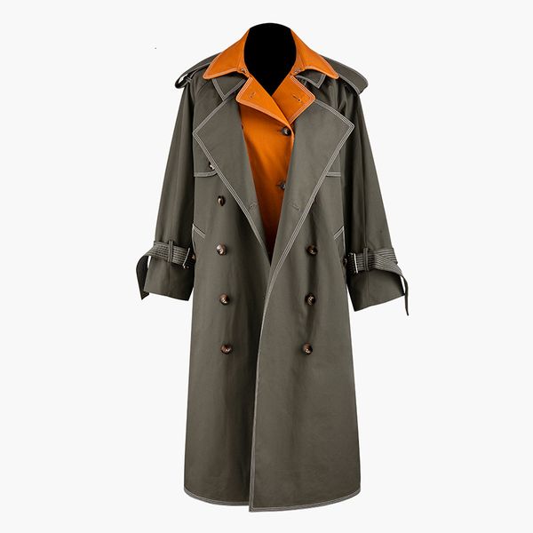 women's trench coats women contrast color split big size lapel long sleeve loose fit windbreaker fashion tide spring 2021, Tan;black
women's trench coats women contrast color split big size lapel long sleeve loose fit windbreaker fashion tide spring 2021, Tan;black