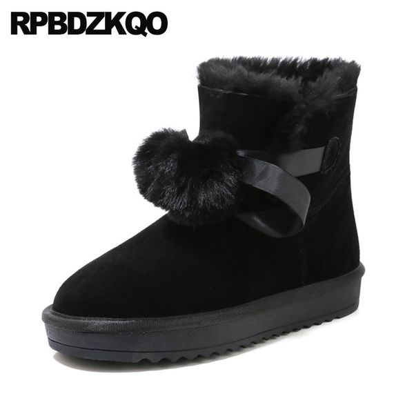 fashion pom poms suede pink slip on flat booties australian black chinese women ankle boots 2019 round toe shoes winter snow fur
fashion pom poms suede pink slip on flat booties australian black chinese women ankle boots 2019 round toe shoes winter snow fur