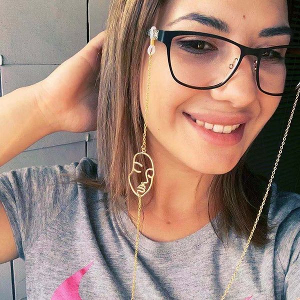 european and american jewelry fashion metal smiley glasses chain sunglasses rope glasses accessories wholesale
european and american jewelry fashion metal smiley glasses chain sunglasses rope glasses accessories wholesale