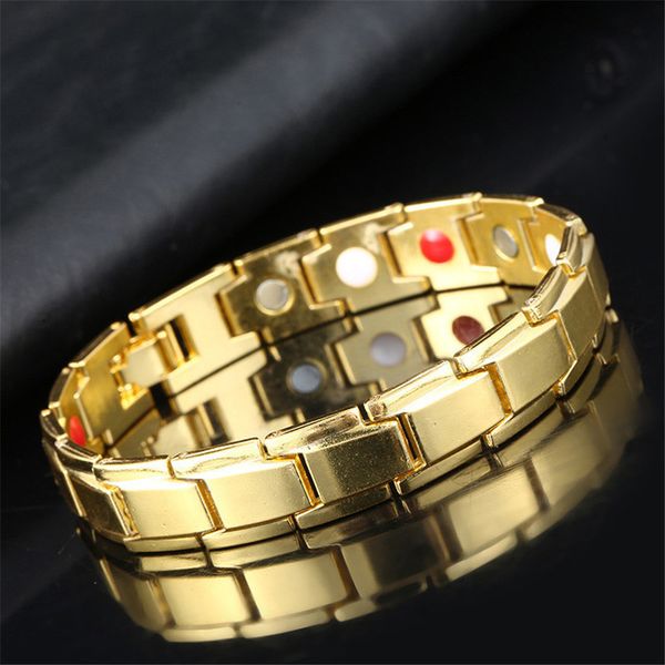 ttlife fashion men / women health magnet stainless steel treatment bracelet couple gift detachable titanium steel bracelet, Black
ttlife fashion men / women health magnet stainless steel treatment bracelet couple gift detachable titanium steel bracelet, Black