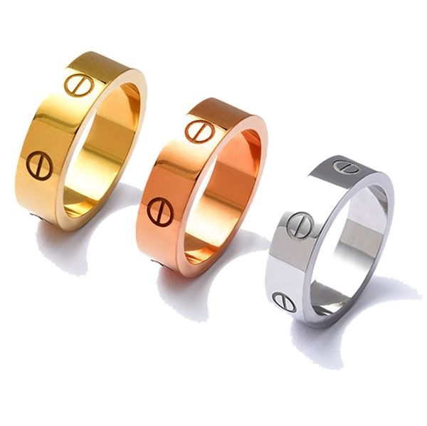Titanium teel crew ring love ring gold ilver ro e gold wedding brand de igner for women luxury zirconia engagement ring men jewelry, Silver
Titanium teel crew ring love ring gold ilver ro e gold wedding brand de igner for women luxury zirconia engagement ring men jewelry, Silver