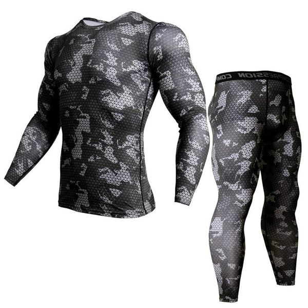 camouflage 3d t-shirt compression set men run jogging suits fitness sports sets long sleeve shirt and pants gym workout tights, Black;blue
camouflage 3d t-shirt compression set men run jogging suits fitness sports sets long sleeve shirt and pants gym workout tights, Black;blue