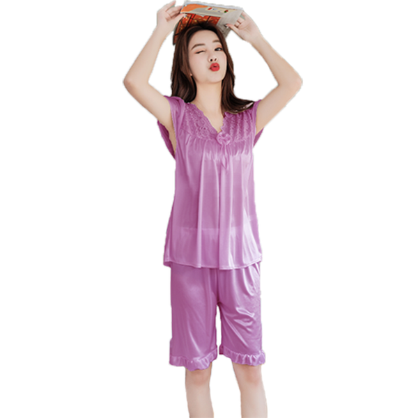underwear short sleeve short pants women's summer lace pajamas sets l fairy nightwear sets hot, Black;red
underwear short sleeve short pants women's summer lace pajamas sets l fairy nightwear sets hot, Black;red