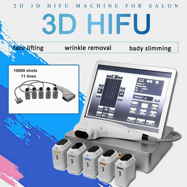 2020 manufacturer direct sale 2d hifu tips 10000 s 8 cartridge high intensity focused ultrasound face lift 3d hifu machine
