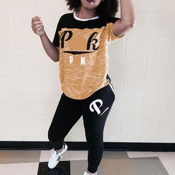 Summer Tracksuits Casual 2 Piece Set Letter Print Clothing Women Tracksuit Short Sleeve Tops +Pants Skinny Streetwear Fashion Plus Size S-3XL, Gray
Summer Tracksuits Casual 2 Piece Set Letter Print Clothing Women Tracksuit Short Sleeve Tops +Pants Skinny Streetwear Fashion Plus Size S-3XL, Gray