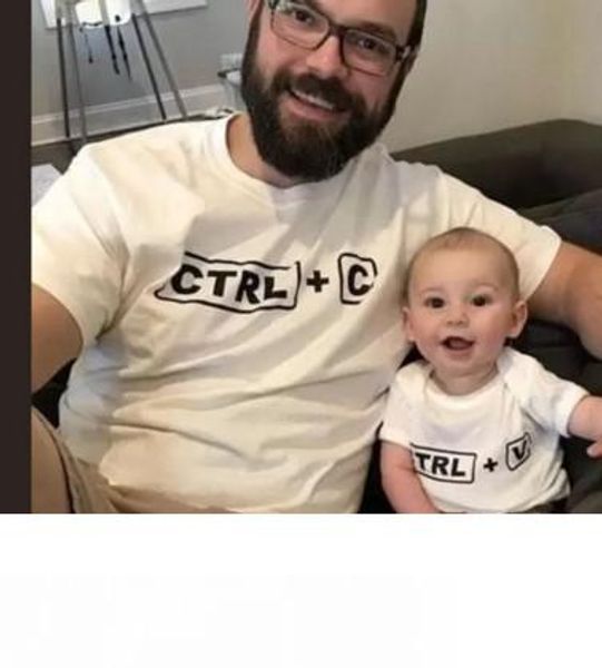 daddy and me father son matching shirts ctrl c+ctrl v printed tshirts twins family outfits shirts father son matching clothes, White;black
daddy and me father son matching shirts ctrl c+ctrl v printed tshirts twins family outfits shirts father son matching clothes, White;black