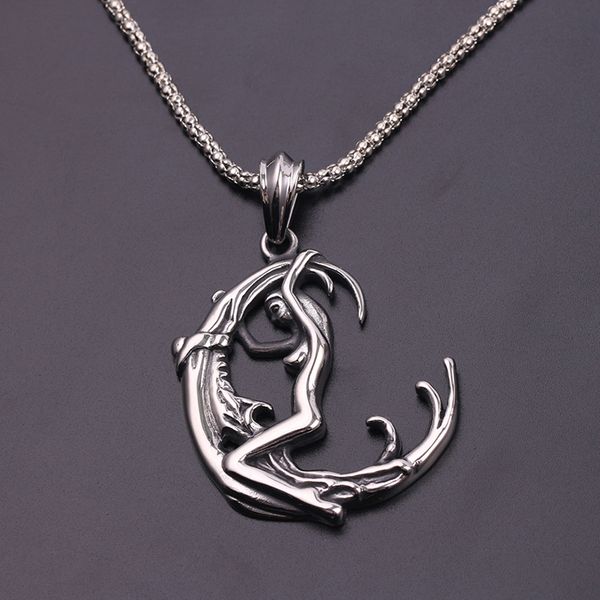 moon goddess wicca pentagram magic amulet talisman men pendant moon necklace women tibetan vintage jewelry, Silver
moon goddess wicca pentagram magic amulet talisman men pendant moon necklace women tibetan vintage jewelry, Silver