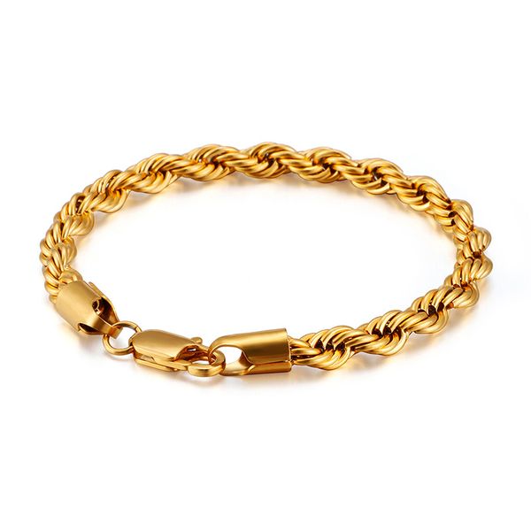titanium steel mens rope bracelet black golden silver color charms for jewelry making 6mm
titanium steel mens rope bracelet black golden silver color charms for jewelry making 6mm