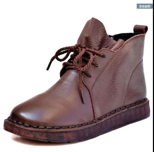 new soft leather ankle boots for ladies, vintage leather handmade shoes, Red;white
new soft leather ankle boots for ladies, vintage leather handmade shoes, Red;white
