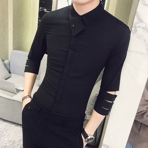 британский стиль рубашки мужские 2019 лето новой личности slim fit смокинг рубашка 3/4 рукав ночной клуб партии рубашки платья социальный 3x, White;black
британский стиль рубашки мужские 2019 лето новой личности slim fit смокинг рубашка 3/4 рукав ночной клуб партии рубашки платья социальный 3x, White;black