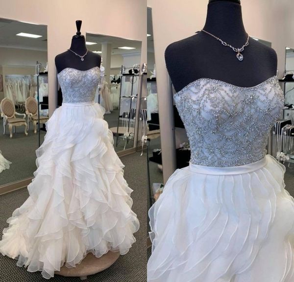bohemian a line luxury wedding dresses tulle lace crystal tiers formal dress strapless sleeveless sweep train bridal gowns, White
bohemian a line luxury wedding dresses tulle lace crystal tiers formal dress strapless sleeveless sweep train bridal gowns, White