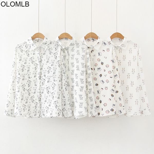 women's blouses & shirts arrival summer casual chiffon ladies white 4 pattern graffiti cat animal printed vintage women blouse 2021 fem
women's blouses & shirts arrival summer casual chiffon ladies white 4 pattern graffiti cat animal printed vintage women blouse 2021 fem