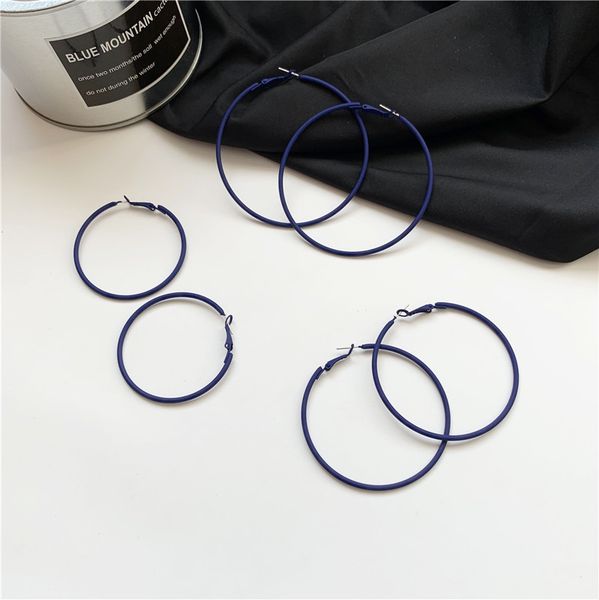 2020 new korean vintage earrings for women big small geometric round blue hoop earrings fashion jewelry, Golden;silver
2020 new korean vintage earrings for women big small geometric round blue hoop earrings fashion jewelry, Golden;silver