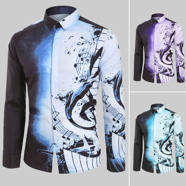 men shirts europe size mens shirt male casual men casual musical note pattern long sleeves shirt blouse soft #35, White;black
men shirts europe size mens shirt male casual men casual musical note pattern long sleeves shirt blouse soft #35, White;black