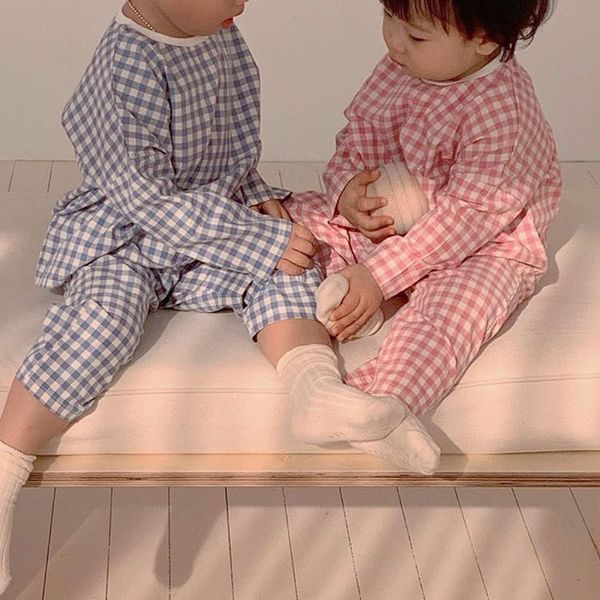 2020 new baby girls boys lattice pajamas set korean style toddler baby cotton sleepwear set boys girls clothing suit, White
2020 new baby girls boys lattice pajamas set korean style toddler baby cotton sleepwear set boys girls clothing suit, White